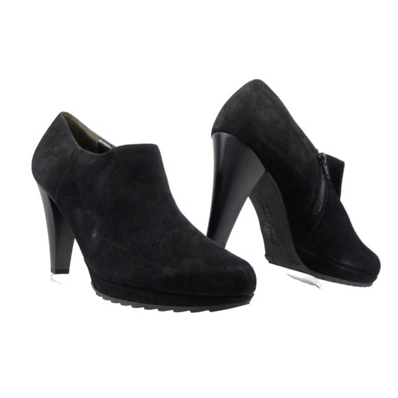 NIB$295 Paul Green Karina Suede Dress Ankle Booties Platform Heels 7.5, US 10 - Picture 5 of 10